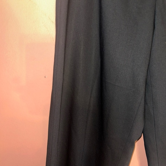 Zanella Pants Womens Size 4 Trousers Black Wool Blend Stretch Flat Front - Picture 3 of 9